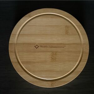 Round Charcuterie Cheese Serving Board - Natural Brown 8” Diameter